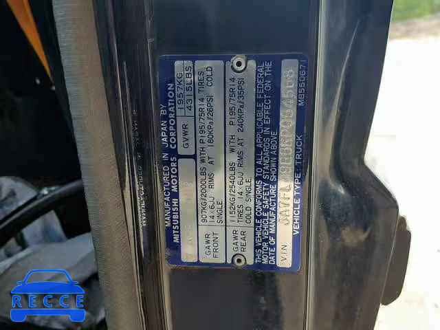 1989 MITSUBISHI MIGHTY MAX JA7FL49E5KP054568 зображення 9