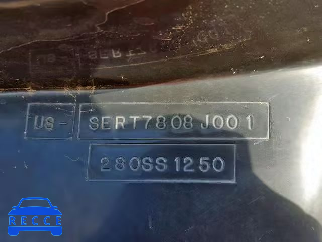 2001 SEAR BOAT SERT7808J001 зображення 9