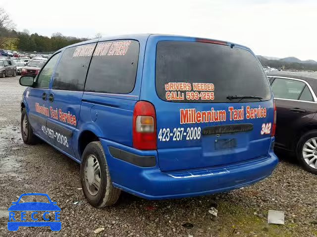 2003 CHEVROLET VENTURE EC 1GNDX23E23D231891 image 2