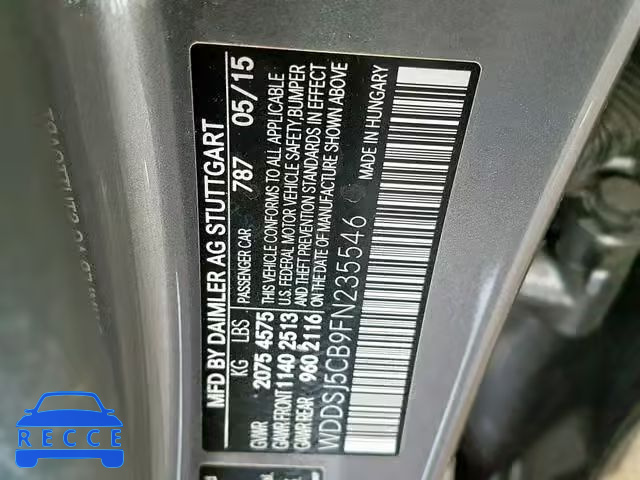 2015 MERCEDES-BENZ CLA 45 AMG WDDSJ5CB9FN235546 image 9