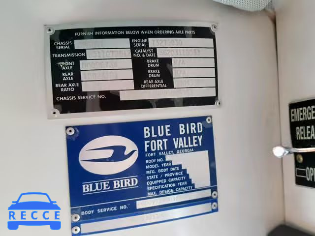 2012 BLUE BIRD SCHOOL BUS 1BAKFCPH6CF286887 зображення 9