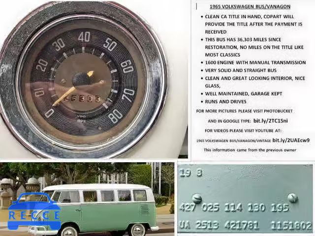 1965 VOLKSWAGEN BUS 00000000001151802 image 9