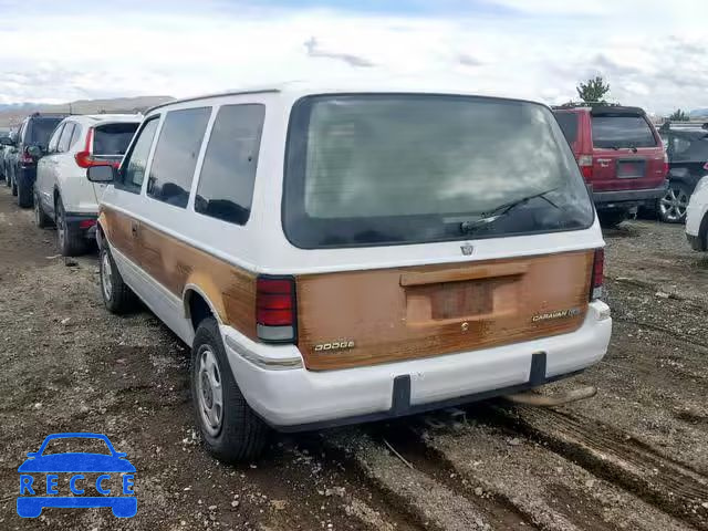 1991 DODGE CARAVAN LE 2B4GD55R9MR271266 image 2