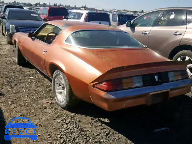 1979 CHEVROLET CAMARO RS 1P87HAL533492 image 2