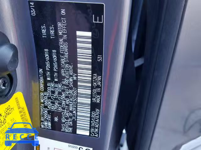 2014 LEXUS GX PREMIUM JTJJM7FX1E5078607 image 9