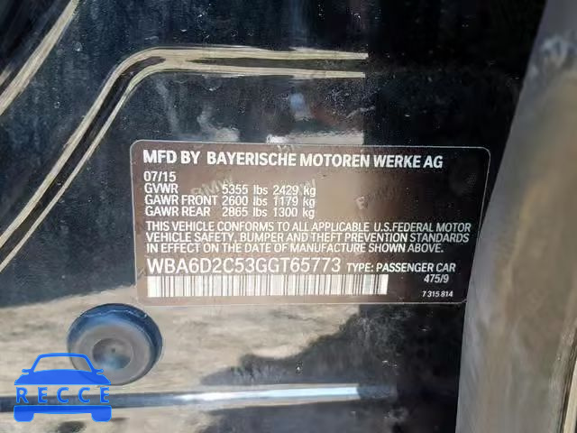 2016 BMW 640 XI WBA6D2C53GGT65773 image 9