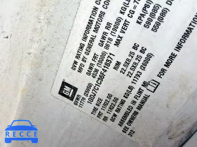 2006 GMC C7500 C7C0 1GDJ7C1C36F418371 image 9
