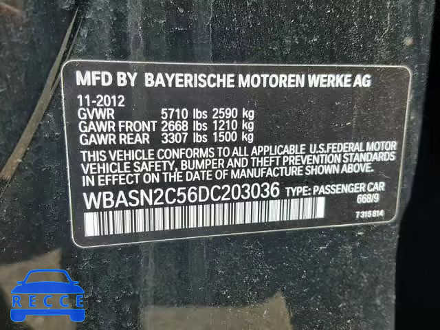 2013 BMW 535 IGT WBASN2C56DC203036 image 9