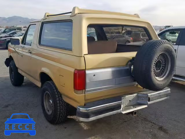 1989 FORD BRONCO U10 1FMEU15H2KLB05408 image 2