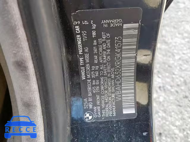 1994 BMW 525 I AUTO WBAHD632XRGK41573 image 9