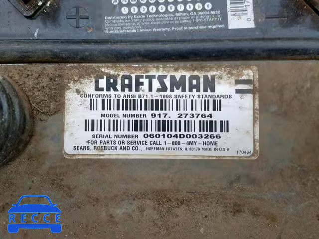 2004 CRAF LAWN MOWER 060104D003266 image 9