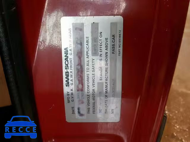 1989 SAAB 900 YS3AL35L0K3014605 image 9