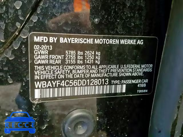 2013 BMW 740 LXI WBAYF4C56DD128013 image 9