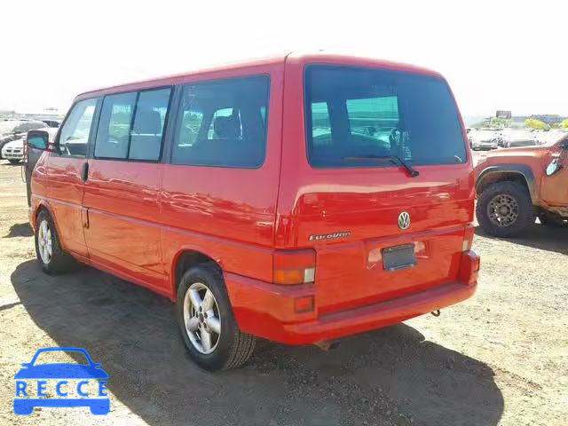 2001 VOLKSWAGEN EUROVAN MV WV2MB47031H125216 зображення 2