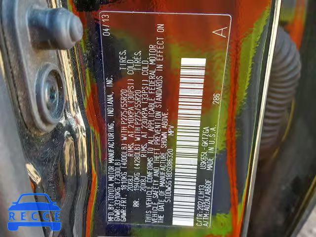 2013 TOYOTA SEQUOIA PL 5TDDW5G18DS086320 image 9
