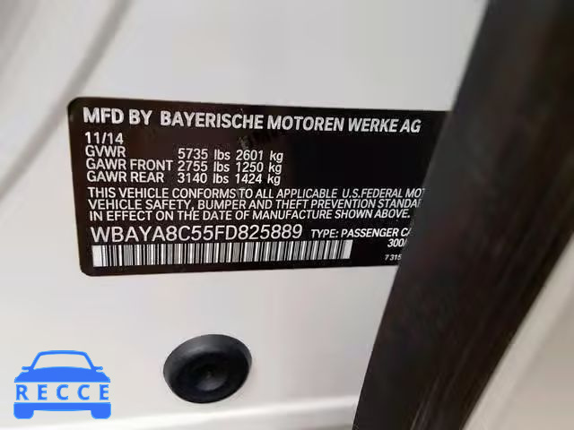 2015 BMW 750 I WBAYA8C55FD825889 зображення 9