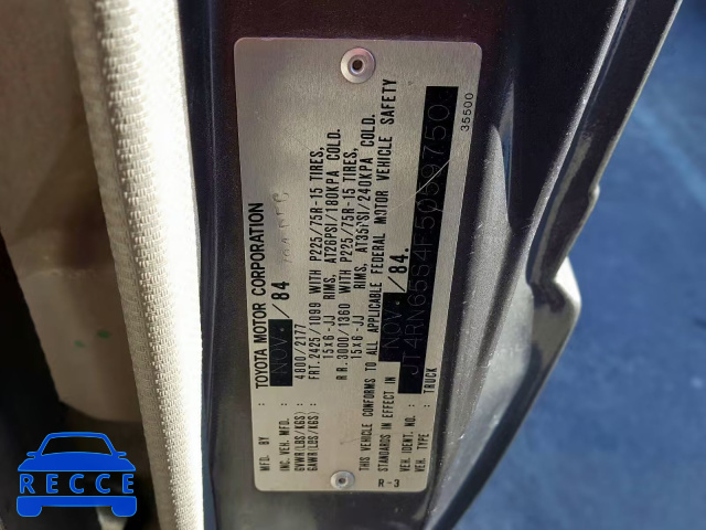 1985 TOYOTA PICKUP RN6 JT4RN65S4F5059750 image 9