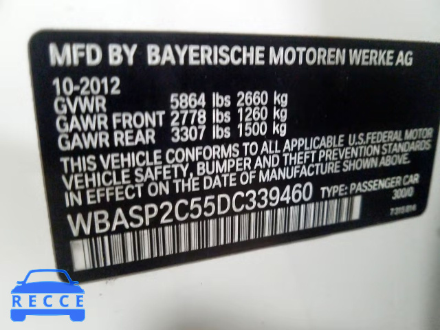 2013 BMW 535 XIGT WBASP2C55DC339460 зображення 9