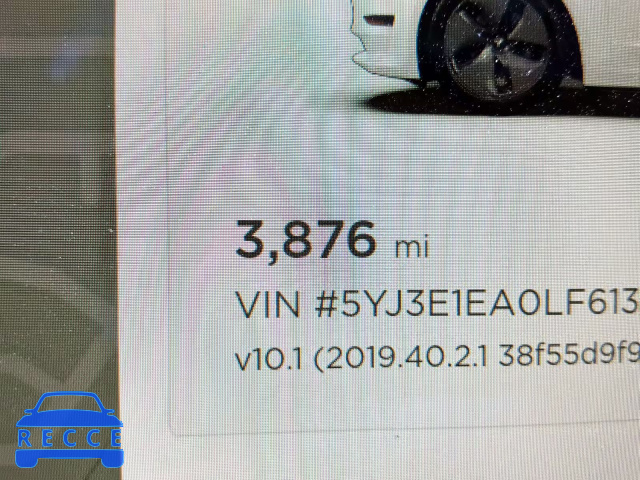 2020 TESLA MODEL 3 5YJ3E1EA0LF613795 image 7