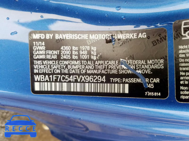 2015 BMW 228 XI WBA1F7C54FVX96294 зображення 9