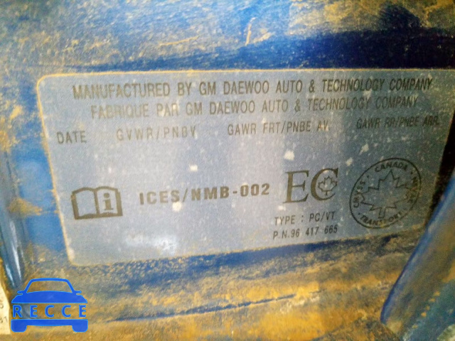 2006 PONTIAC WAVE KL2TD69626B529252 зображення 9