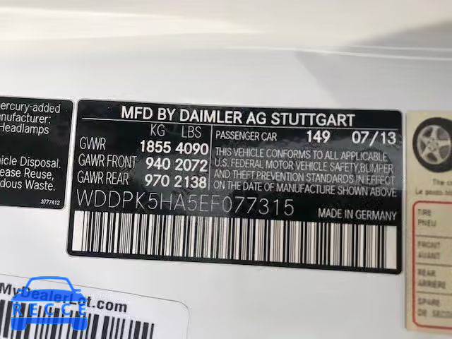 2014 MERCEDES-BENZ SLK 350 WDDPK5HA5EF077315 image 9
