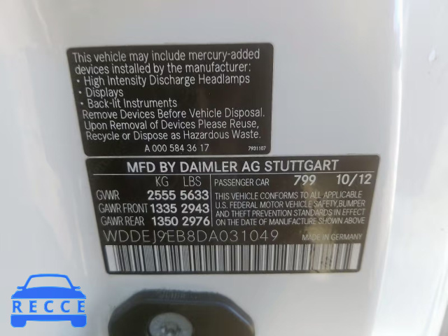 2013 MERCEDES-BENZ CL 550 4MA WDDEJ9EB8DA031049 Bild 9