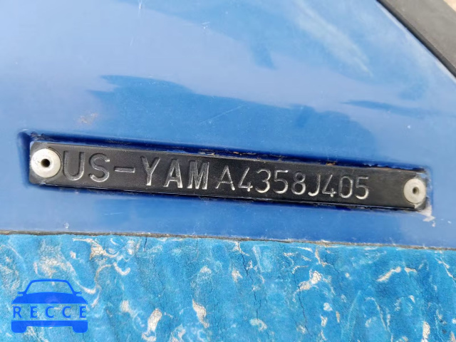 2005 YAMAHA JET SKI YAMA4358J405 зображення 9