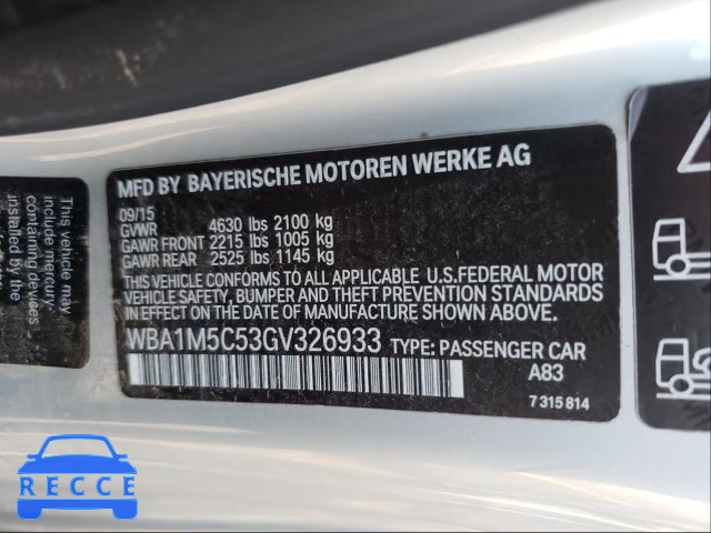 2016 BMW M235XI WBA1M5C53GV326933 image 9