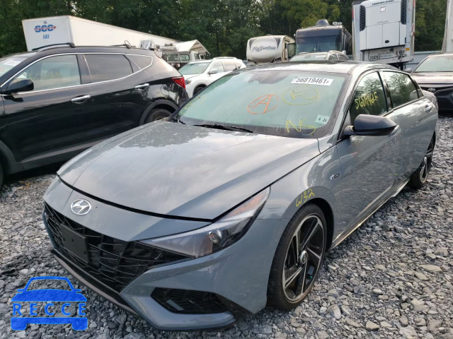2021 HYUNDAI ELANTRA N KMHLR4AF7MU111216 зображення 1