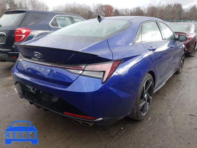 2021 HYUNDAI ELANTRA N KMHLR4AF6MU173285 зображення 3