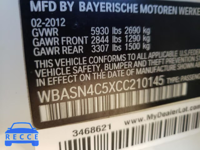2012 BMW 550 IGT WBASN4C5XCC210145 image 9