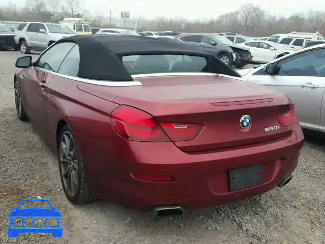 2012 BMW 650I WBALZ3C53CDL70607 image 2