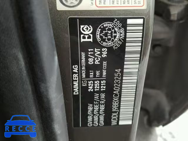 2012 MERCEDES-BENZ CLS550 4MA WDDLJ9BBXCA023254 image 9