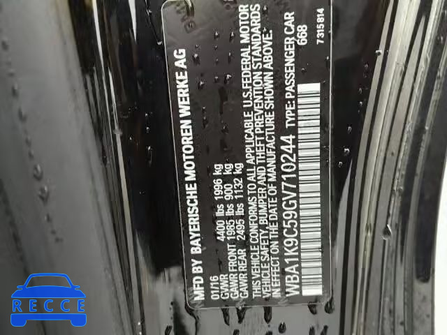 2016 BMW 228I SULEV WBA1K9C59GV710244 image 9