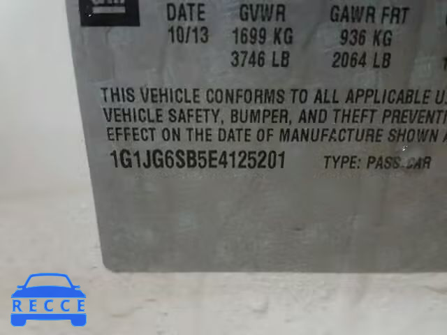 2014 CHEVROLET SONIC RS 1G1JG6SB5E4125201 image 9
