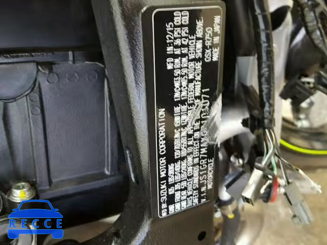 2016 SUZUKI GSX-R750 JS1GR7MAXG2101071 image 9