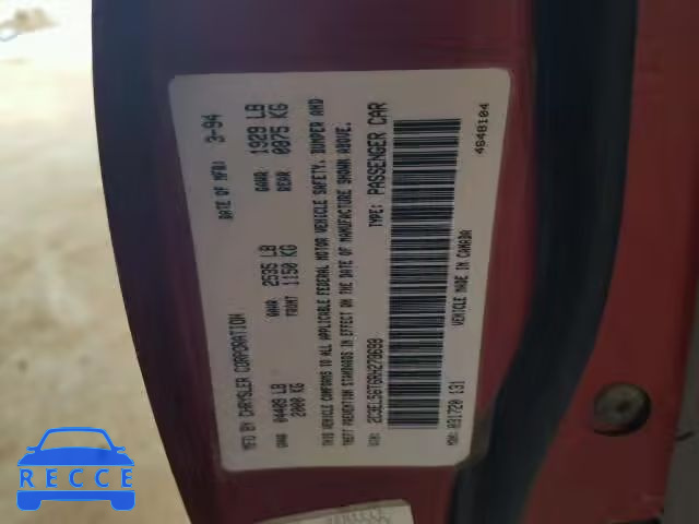 1994 CHRYSLER CONCORDE 2C3EL56T6RH278698 image 9