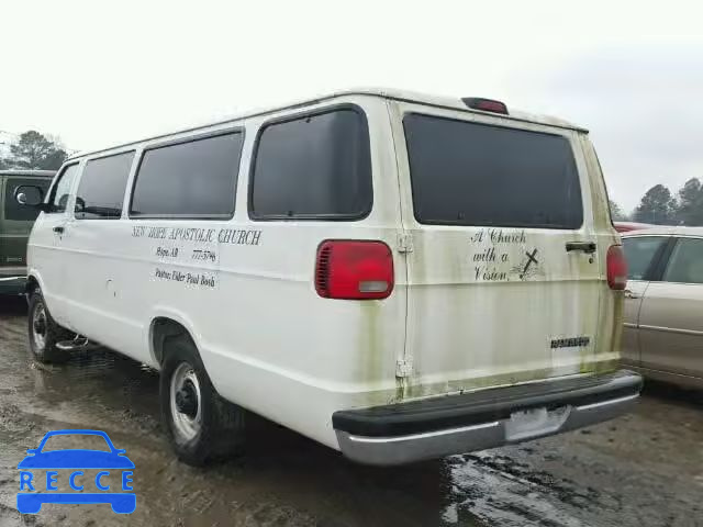 1999 DODGE RAM VAN B3 2B6KB31Z1XK533490 зображення 2