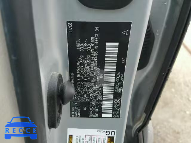 2009 LEXUS GX 470 JTJBT20X390176155 image 9