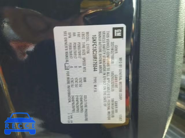 2008 GMC YUKON 1GKFC13C28R179344 image 9
