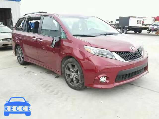 2017 TOYOTA SIENNA SE 5TDXZ3DC9HS770295 зображення 0