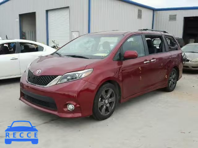 2017 TOYOTA SIENNA SE 5TDXZ3DC9HS770295 зображення 1