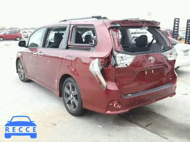 2017 TOYOTA SIENNA SE 5TDXZ3DC9HS770295 image 2