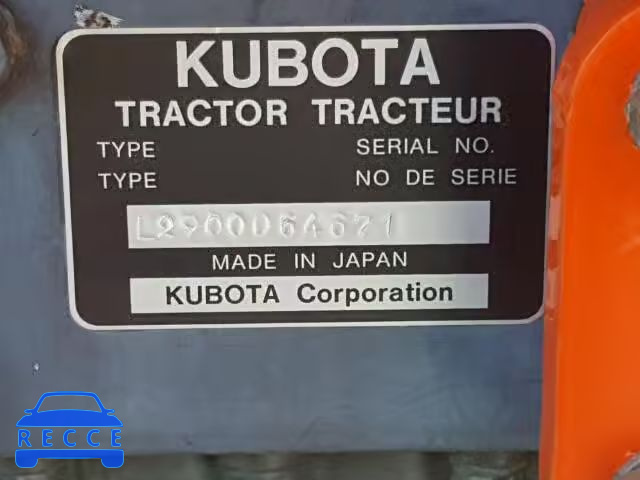 1998 KUBO TRACTOR L2900D64671 Bild 9