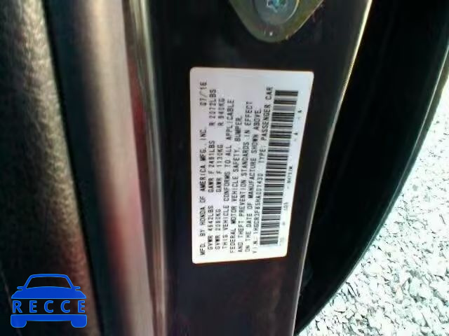 2017 HONDA ACCORD EXL 1HGCR3F85HA001430 image 9