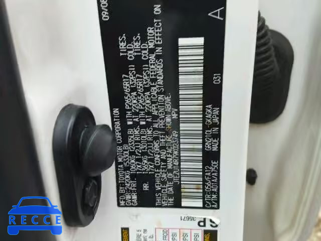 2009 TOYOTA 4RUNNER SR JTEZU14R79K023749 image 9