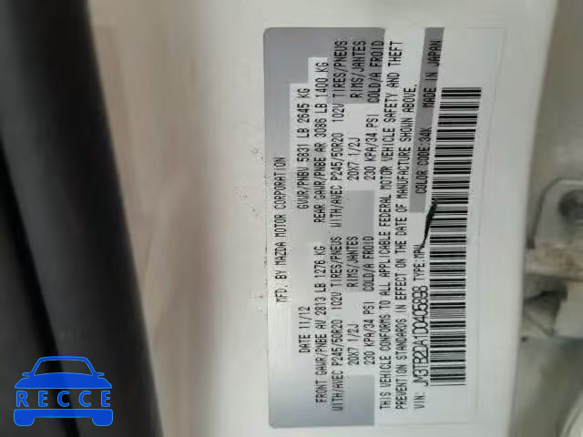 2013 MAZDA CX-9 GRAND JM3TB2DA1D0405898 image 9