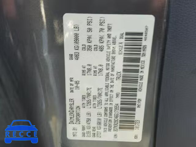 2006 DODGE RAM 2500 M 3D7KR29C46G173554 image 9