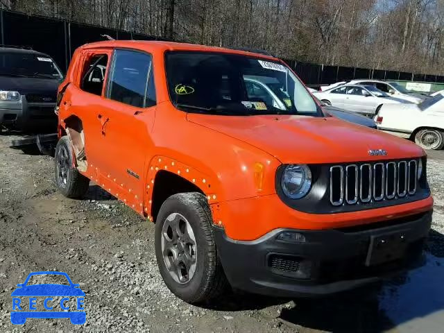 2016 JEEP RENEGADE S ZACCJBAT4GPD63193 image 0